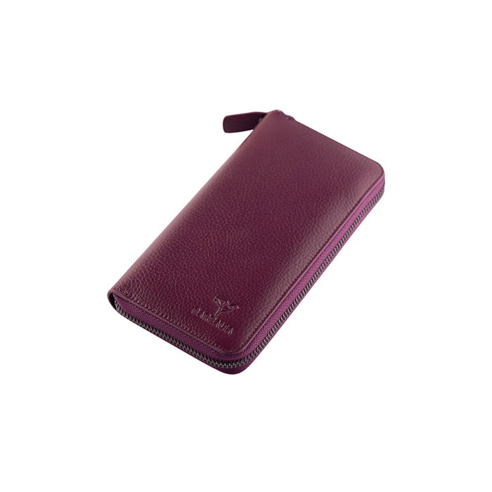 Zoozie Bags Arthur - Damson Cartera de Mujer en Piel Auténtica